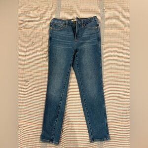 Madewell 10 inch high rise skinny cropped jeans size 29